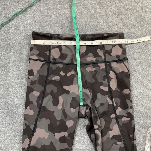 Athleta Tight Womens S Small Multi Lightning Camo 7/8 Paneled Pockets Stretch - Picture 4 of 12